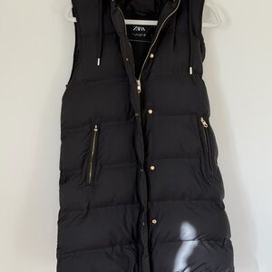 Zara Black Jacket with Gold Detailing